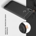 Carbon Fibre Силиконовый матовый бампер чехол для Huawei Y9 2019 Черный