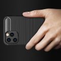 Carbon Fibre Силиконовый матовый бампер чехол для iPhone 13 Синий