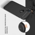 Carbon Fibre Силиконовый матовый бампер чехол для iPhone XR Черный
