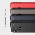Carbon Fibre Силиконовый матовый бампер чехол для iPhone XS Max Синий