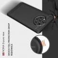 Carbon Fibre Силиконовый матовый бампер чехол для Nokia 9 PureView Черный