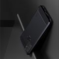 Carbon Fibre Силиконовый матовый бампер чехол для OnePlus NORD N100 Черный