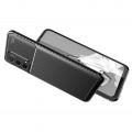 Carbon Fibre Силиконовый матовый бампер чехол для OnePlus Nord N200 Черный