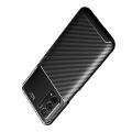 Carbon Fibre Силиконовый матовый бампер чехол для OnePlus Nord N200 Черный