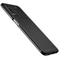 Carbon Fibre Силиконовый матовый бампер чехол для OPPO A54 Черный