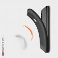 Carbon Fibre Силиконовый матовый бампер чехол для OPPO Realme 5 Pro Красный