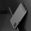 Carbon Fibre Силиконовый матовый бампер чехол для Samsung Galaxy A32 Черный