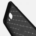 Carbon Fibre Силиконовый матовый бампер чехол для Samsung Galaxy J4 2018 SM-J400 Черный