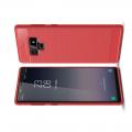 Carbon Fibre Силиконовый матовый бампер чехол для Samsung Galaxy Note 9 Красный