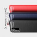 Carbon Fibre Силиконовый матовый бампер чехол для Samsung Galaxy S10 Lite Красный