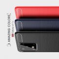 Carbon Fibre Силиконовый матовый бампер чехол для Samsung Galaxy S20 Ultra Красный