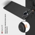 Carbon Fibre Силиконовый матовый бампер чехол для Sony Xperia 20 Коралловый