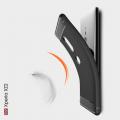 Carbon Fibre Силиконовый матовый бампер чехол для Sony Xperia XZ2 Черный
