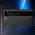 Carbon Fibre Силиконовый матовый бампер чехол для Sony Xperia XZ4 Compact Черный