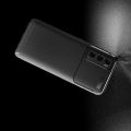 Carbon Fibre Силиконовый матовый бампер чехол для vivo V20 SE Черный