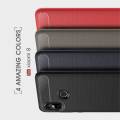 Carbon Fibre Силиконовый матовый бампер чехол для Xiaomi Mi 8 Черный