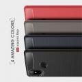 Carbon Fibre Силиконовый матовый бампер чехол для Xiaomi Mi 8 SE Черный