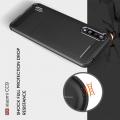 Carbon Fibre Силиконовый матовый бампер чехол для Xiaomi Mi 9 Lite Черный