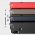 Carbon Fibre Силиконовый матовый бампер чехол для Xiaomi Mi Mix 3 Синий