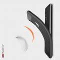 Carbon Fibre Силиконовый матовый бампер чехол для Xiaomi Redmi 7 Коралловый