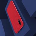 Carbon Fibre Силиконовый матовый бампер чехол для Xiaomi Redmi 7A Красный