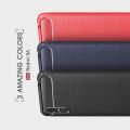 Carbon Fibre Силиконовый матовый бампер чехол для Xiaomi Redmi 9A Красный