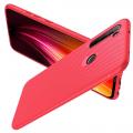 Carbon Fibre Силиконовый матовый бампер чехол для Xiaomi Redmi Note 8 Красный