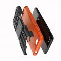 Двухкомпонентный Противоскользящий Гибридный Противоударный Чехол для Huawei Honor 10 с Подставкой Оранжевый