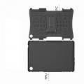 Двухкомпонентный Противоскользящий Гибридный Противоударный Чехол для Huawei Mediapad M5 Lite 10 с Подставкой Черный