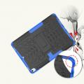 Двухкомпонентный Противоскользящий Гибридный Противоударный Чехол для iPad Air 10.5 2019 с Подставкой Синий