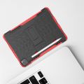 Двухкомпонентный Противоскользящий Гибридный Противоударный Чехол для iPad Pro 11 2020 с Подставкой Красный