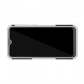 Двухкомпонентный Противоскользящий Гибридный Противоударный Чехол для Samsung Galaxy A20e с Подставкой Белый
