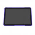 Двухкомпонентный Противоскользящий Гибридный Противоударный Чехол для Samsung Galaxy Tab S4 10.5 SM-T830 SM-T835 с Подставкой Фиолетовый