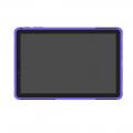 Двухкомпонентный Противоскользящий Гибридный Противоударный Чехол для Samsung Galaxy Tab S4 10.5 SM-T830 SM-T835 с Подставкой Фиолетовый