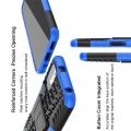 Двухкомпонентный Противоскользящий Гибридный Противоударный Чехол для Xiaomi Redmi Note 10T / POCO M3 PRO с Подставкой Черный