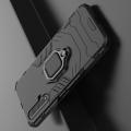 Двухслойный гибридный противоударный чехол с кольцом для пальца подставкой для Huawei Honor 20 Черный