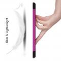 Двухсторонний Чехол Книжка для планшета Apple iPad mini 2019 Искусственно Кожаный с Подставкой Фиолетовый