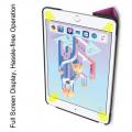 Двухсторонний Чехол Книжка для планшета Apple iPad mini 2019 Искусственно Кожаный с Подставкой Фиолетовый