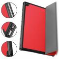 Двухсторонний Чехол Книжка для планшета Huawei Mediapad M5 Lite 10 Искусственно Кожаный с Подставкой Красный