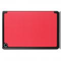 Двухсторонний Чехол Книжка для планшета Huawei Mediapad M5 Lite 10 Искусственно Кожаный с Подставкой Красный