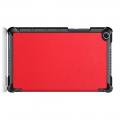 Двухсторонний Чехол Книжка для планшета Huawei MediaPad M5 Lite 8 Искусственно Кожаный с Подставкой Красный