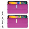 Двухсторонний Чехол Книжка для планшета Samsung Galaxy TAB A 10.1 2019 SM-T515 SM-T510 Искусственно Кожаный с Подставкой Фиолетовый