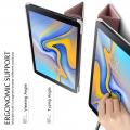 Двухсторонний Чехол Книжка для планшета Samsung Galaxy Tab A 10.5 SM-T595 SM-T590 Искусственно Кожаный с Подставкой Розовое Золото