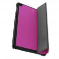 Двухсторонний Чехол Книжка для планшета Samsung Galaxy Tab A 8.0 2019 SM-P200 SM-P205 Искусственно Кожаный с Подставкой Фиолетовый