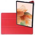 Двухсторонний Чехол Книжка для планшета Samsung Galaxy Tab S7 FE Искусственно Кожаный с Подставкой Красный