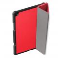 Двухсторонний Чехол Книжка для планшета Xiaomi Mi Pad 4 Plus Искусственно Кожаный с Подставкой Красный