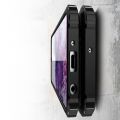 Extreme Усиленный Защитный Силиконовый Матовый Чехол для Samsung Galaxy A41 Черный