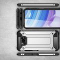 Extreme Усиленный Защитный Силиконовый Матовый Чехол для Xiaomi Poco X3 NFC Серебряный
