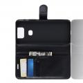 Флип чехол книжка с кошельком подставкой отделениями для карт и магнитной застежкой для Asus Zenfone 6 ZS630KL Черный