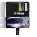 Флип чехол книжка с кошельком подставкой отделениями для карт и магнитной застежкой для Google Pixel 3 XL Черный